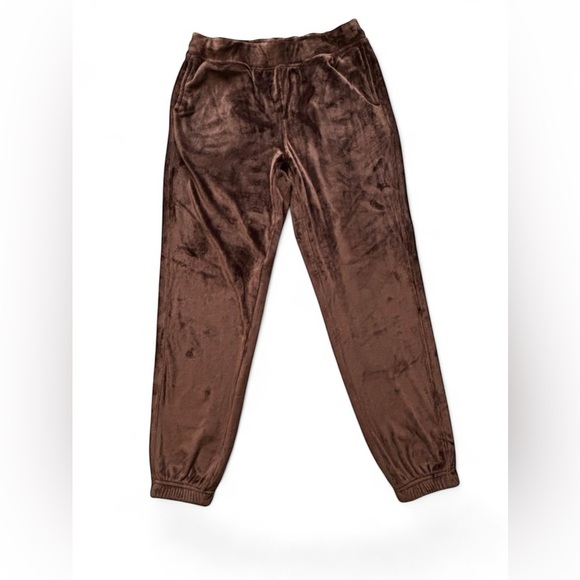 90 Degree By Reflex Pants - 90 Degree By Reflex Brown Double Butter Hannah Jogger Sz S NWOT